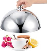 Dôme à gâteau en acier inoxydable de bonne qualité, artisanat poli miroir, outils pour gâteaux, objet décoratif de table à bas prix
