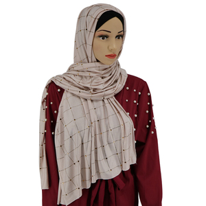 Hijab en jersey de haute qualité pour femmes, châle malaisien, hijab musulman en georgette - Product Image 2