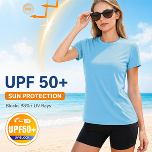 Women Half Sleeve Rash Guard Athletic <b>Compression</b> For Surfing Swimming Fitness Training <b>Shirt</b> Flexible Fabric Quality Sportswear - Product Image 4