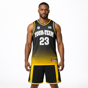 Ensemble d'uniformes de basketball personnalisés professionnels pour hommes, maillot et short de sublimation haut de gamme avec tissu respirant - Product Image 6