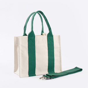 Bolso Tote de Poliéster/Algodón, Estampado, Tejido, Ecológico, Resistente al Agua, Duradero, Moderno, con Asas Coloridas - Product Image 3