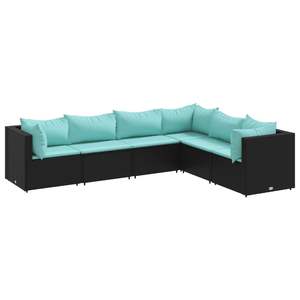 Conjunto de Muebles de Patio Negros con Conjuntos de Jardín Azul Agua - Product Image 2