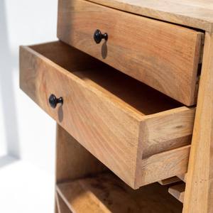 Meuble bar autoportant Vandana Vesta Radiant en bois de manguier – Rangement moderne en bois massif pour bar à domicile - Product Image 2