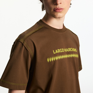 T-shirt de sport tricoté personnalisable à manches courtes, coupe ajustée, couleur unie, confortable, respirant, effet seconde peau, séchage rapide, haute qualité - Product Image 4