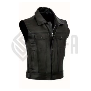 Men Genuine <b>Leather</b> Vest <b>Winter</b> Use Fashion <b>Leather</b> Vest for Sale New Arrival <b>Leather</b> Vest Slim Fit Made in Pakistan - Product Image 1