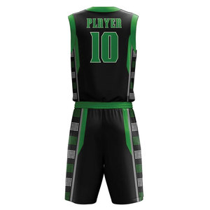 Ensemble d'uniformes de basketball personnalisés 100 % polyester avec caractéristiques respirantes, séchage rapide et évacuation de l'humidité pour l'été – Pour hommes - Product Image 3