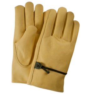 Gants de sécurité robustes de qualité supérieure, anti-vibration, avec bracelet réglable, en cuir de chèvre résistant à l'abrasion, ignifuges, pour la conduite - Product Image 1
