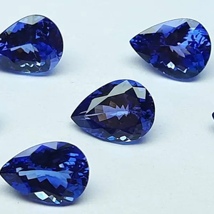 3x5mm corte de pera azul tanzanita facetada piedra preciosa suelta Original azul tanzanita Un piedras calentadas para joyería - Product Image 1