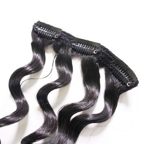 Extensions à clipser 22 pouces, noir naturel, qualité super double drawn, texture cheveux bouclés profonds - Product Image 4
