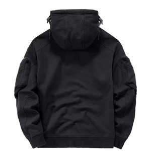Sweat à capuche Ninja personnalisé pour homme avec cache-visage intégré, en polaire respirante de haute qualité, coupe-vent, doublure 100% coton, pour le sport - Product Image 4
