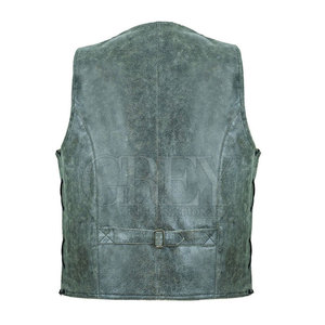 Leather <b>Vest</b> for <b>Men</b> Premium Quality V-Neck Breathable & Quick Dry Outerwear Designed for Casual Winter Wear - Product Image 2