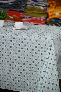 TheFabira Nappe carrée en coton artisanale moderne, imprimé floral, écologique, anti-poussière, réutilisable pour la maison, les mariages et les fêtes - Product Image 3