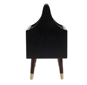 Mesa Auxiliar de Madera de Diseño Moderno, Hecha a Mano, con Recubrimiento Negro, a un Precio Accesible - Product Image 4