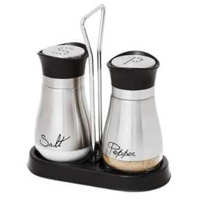 Natural Light Wood <b>Salt</b> and Pepper Shakers Set Oval Capsule Shape Wooden Spice Dispenser Grooved Bottom Line Tableware - Product Image 5