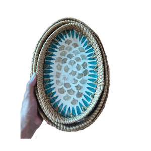 Panier en rotin ovale naturel du Vietnam, fabriqué à partir de rotin tressé, pour servir les aliments, présenter les plats, le rangement et la décoration intérieure. - Product Image 3