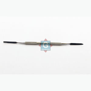 Spatule à ciment Gray Rocks double extrémité en acier inoxydable pour mélange de cire et sculpture, idéale pour les restaurations prothodontiques, certifiée CE - Product Image 1