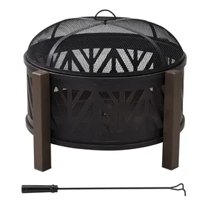 ZAHID EXPORTS Brasero de jardin de luxe fait main, chauffage extérieur décoratif, finition premium en acier inoxydable, foyer à bois - Product Image 5