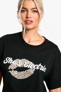 Camiseta Negra de Algodón Transpirable y Ecológica de Manga Corta de Corte Regular para Mujer, Top de Moda Urbana - Product Image 5