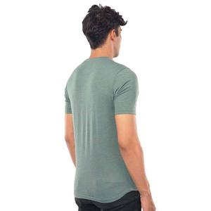 Camiseta de Manga Corta para Hombre, Corte Regular, Cuello Redondo, Color Verde Jaspeado, Tejido Casual, Ecológico, Spandex/Algodón - Product Image 4
