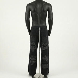 กางเกงยีนส์เดนิมทรงหลวมสำหรับผู้ชาย คุณภาพสูง สไตล์ฮิปฮอป สตรีทแวร์ รุ่นปี 2026 - Product Image 3