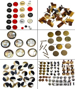 Poignée d'armoire de porte en métal résine bois de luxe indienne avec boutons blancs et dorés faite pour la chambre et la cuisine tiroir utilisation directe inde - Product Image 6