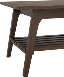 Versatile Modern Durable Rectangular <b>Coffee</b> <b>Table</b> In <b>Walnut</b> Veneer Finish for Living Room Office Waiting Area - Product Image 4
