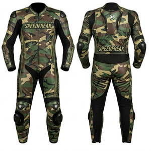 Combinaison de course de moto Speedfreak, une pièce, manches longues, camouflage, respirante, toutes saisons, pour hommes - Product Image 1