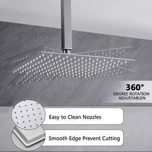 Il Set combinato doccia a pioggia da 12 pollici per il bagno include doccia portatile - Product Image 5