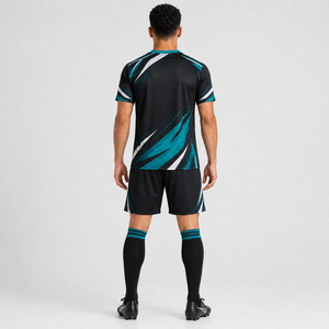 Soccer Uniform Custom Team Jersey And Shorts Breathable Moisture Wicking Lightweight <b>Athletic</b> Sportswear For Professional - Product Image 5