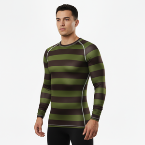 Uv Protection <b>Mens</b> Clothing Quick Dry Surf <b>Compression</b> Sublimated Longsleeve Rashguard Ropa Deportiva Homme Mma Gym Rash Guard - Product Image 1