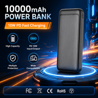 Banco de Energía Portátil de 10000 mAh, Cargador Rápido con Logotipo Personalizado, Venta al Por Mayor para Importadores, Regalos, Uso en Exteriores y Comercio Minorista