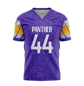 Camiseta de Fútbol Sublimada Cougar 66, Unisex, Cuello en V, Media Absorción de Humedad, Poliéster, Ropa Deportiva para Adultos, Personalizada con Impresión Frontal - Product Image 2