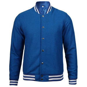 Blousons universitaires pour hommes de haute qualité, manteau d'hiver en laine avec manches en cuir, 100 % coton, pour sports d'hiver - Product Image 1