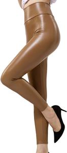 Pantalon en cuir véritable pour femme, style motard, coupe classique, respirant, pour l'hiver, tenue de club, design sexy - Product Image 4