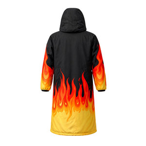 Parka de Natación Avanzada para Entrenamiento y Uso en Exteriores, Chaqueta Térmica Larga con Capucha, Tejido Impermeable y Diseño Dinámico - Product Image 3