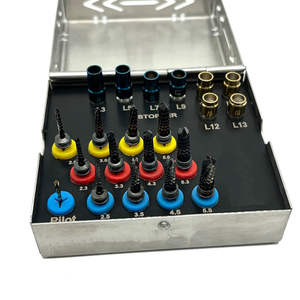 Jeu d'embouts de forage manuels en acier inoxydable de haute qualité, antirouille, pour osseodensification, avec embouts de fixation et instruments pour système d'implantation - Product Image 3