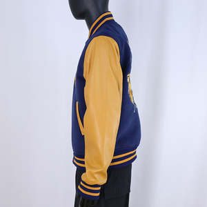 Veste universitaire pour homme personnalisable en laine avec broderie chenille, style streetwear, pour l'hiver, vente en gros - Product Image 6