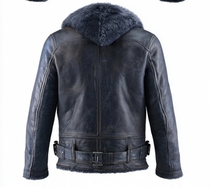 เสื้อแจ็คเก็ตหนังขนสัตว์คุณภาพสูงสำหรับผู้ชาย - Product Image 6