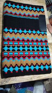 Manta de Silla de Montar Ecuestre Western Glitter Antideslizante de Lana para Caballo - Product Image 2