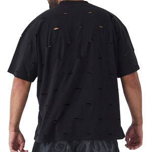 Camiseta de Manga Corta para Hombre, Diseño Personalizado, Cuello en V, Corte Regular Informal, Transpirable, Ecológica, de Secado Rápido, Anti-UV, 100% Lona - Product Image 2