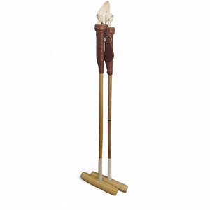Mallette de polo équestre en bois faite à la main avec manche en canne durable offrant un équilibre léger, une prise confortable et un contrôle stable pour l'équitation - Product Image 3