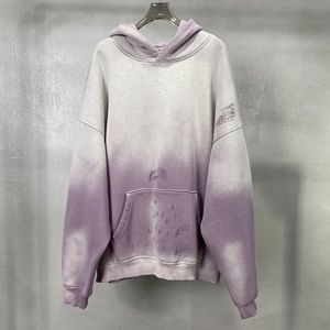 เสื้อฮู้ดดี้ผู้ชายทรงโอเวอร์ไซส์ ลายไล่สีแบบ Tie Dye ผ้าเฟรนช์เทอร์รี่ แขนเสื้อแบบแร็กแลน มีกระเป๋าเสื้อ สวมใส่สบายๆ แบบยูนิเซ็กส์ - Product Image 3