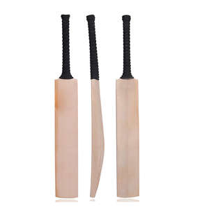 Bate de Cricket de Madera Personalizado de Alta Calidad al por Mayor con Logotipo Adhesivo Personalizado y Mango Antideslizante Tamaño 5, Embalaje con Funda Incluida - Product Image 1