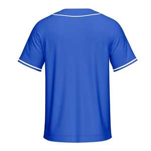 Maillot de baseball pour homme à manches courtes, boutonné sur le devant, couleur unie, maille respirante, coupe classique, vêtements pour toutes les saisons - Product Image 2