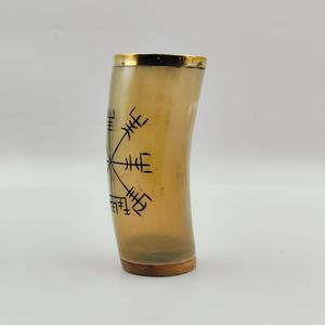 Mug en corne de buffle naturelle de qualité supérieure, fait main, avec gravure personnalisée, fabriqué pour la boisson et la décoration - Product Image 2