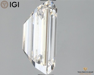 Diamant de laboratoire CVD de 2,50 carats, taille émeraude, choix exclusif, qualité excellente, couleur F, clarté VS1, certificat IGI - Product Image 3