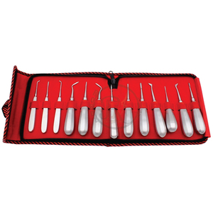 ชุดเครื่องมือถอนฟันแบบแมนนวล 13 ชิ้น ยี่ห้อ World Precision Surgical ทำจากสแตนเลสสตีล สำหรับยกโคนรากฟัน - Product Image 1