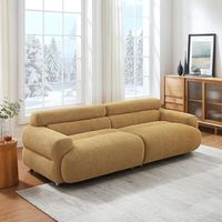 Canapé modulaire d'angle contemporain haut de gamme en cuir véritable avec structure en bois, idéal pour salon et détente, vente en gros