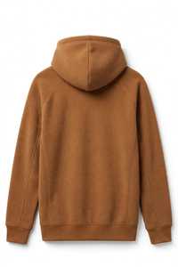 PADA PRIME Ensemble de survêtement unisexe marron léger en polyester/coton/polaire à capuche, coupe régulière, sweat à capuche uni à manches longues - Product Image 2