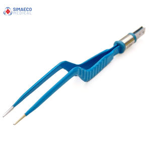 Fórceps bipolares eléctricos europeos de acero inoxidable, juego de instrumentos quirúrgicos con base de bayoneta en ángulo para cirugía general - Product Image 1